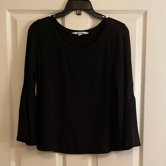 BB DAKOTA Bell Flare Pull Over Sweater in Black - Picture 2 of 13